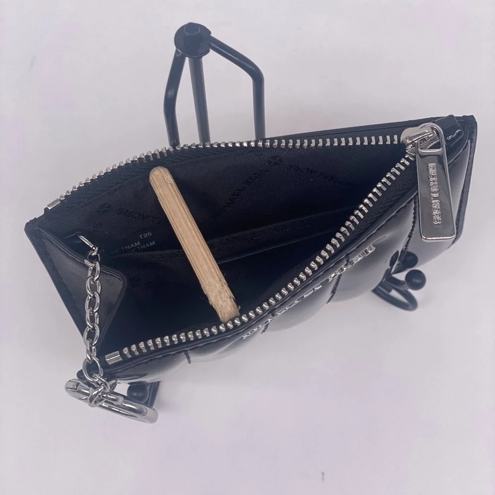 Michael Kors Quilted Coinpouch Small Wallet Black